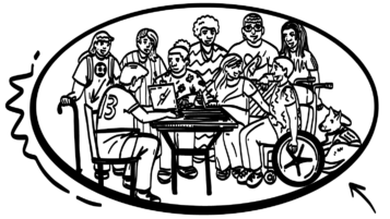 drawing of students